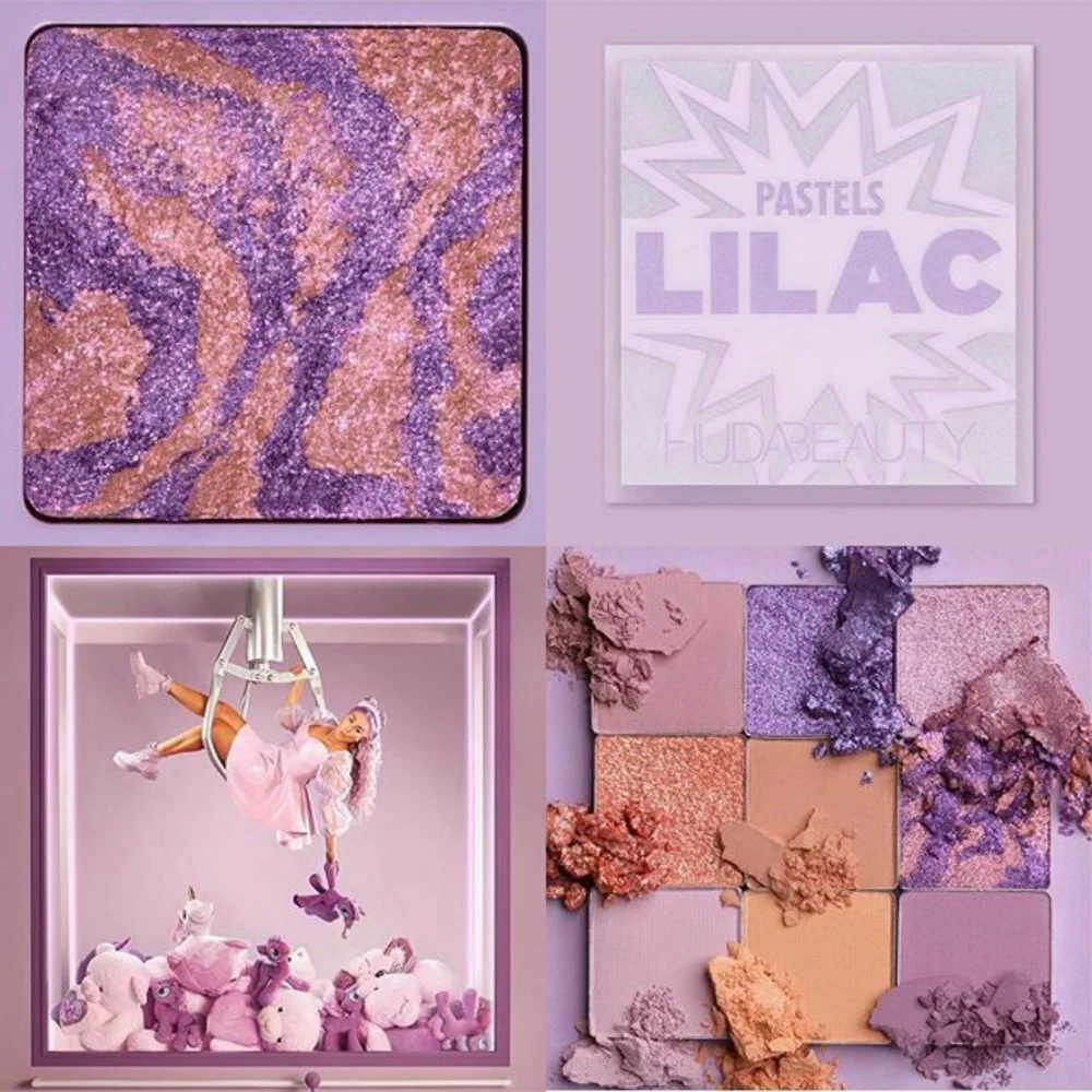 4PC🍇Face Need🍇BNIB LE HUDA Beauty LILAC EYE & PASTEL BRUSHES 4PC Face Set!HTF!